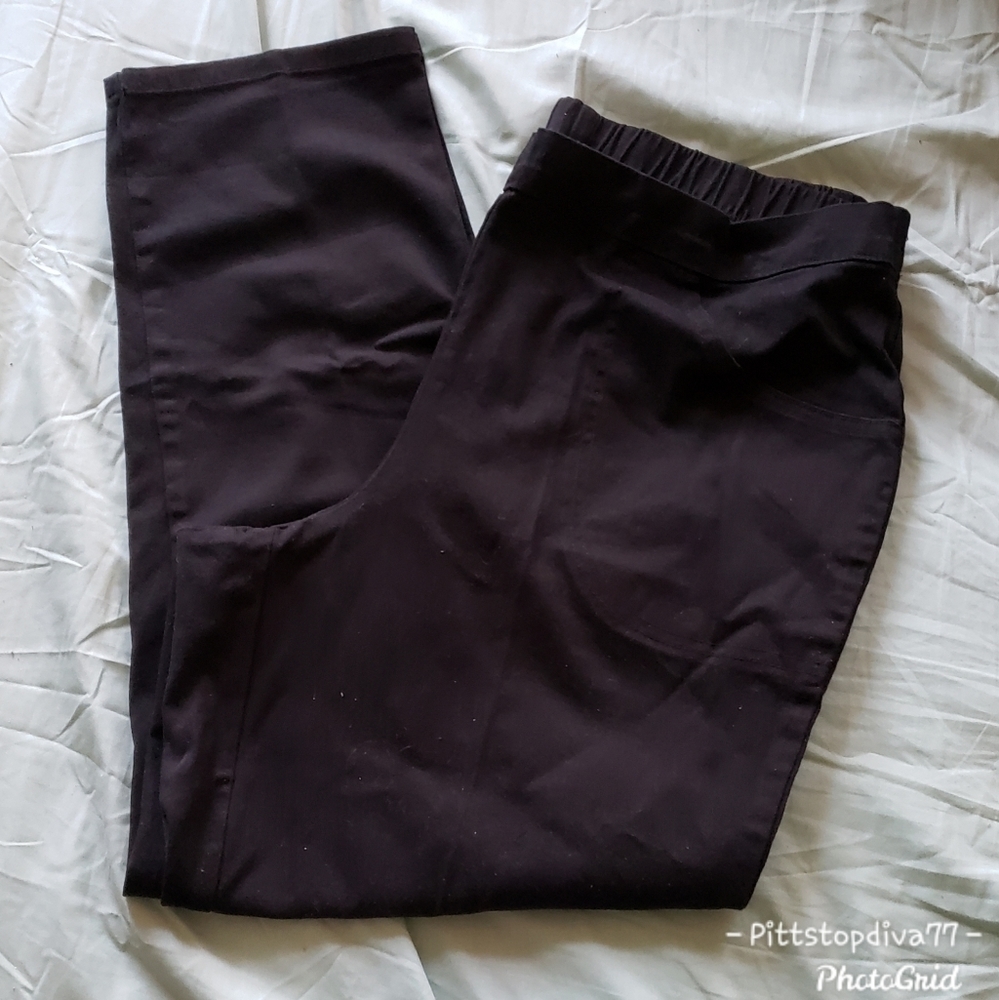 *JJill NWT Navy Trousers Ponte Slim Leg